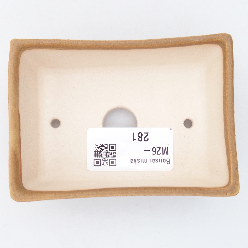 Mini miska do bonsai 9 x 6,5 x 3,5 cm, brązowa