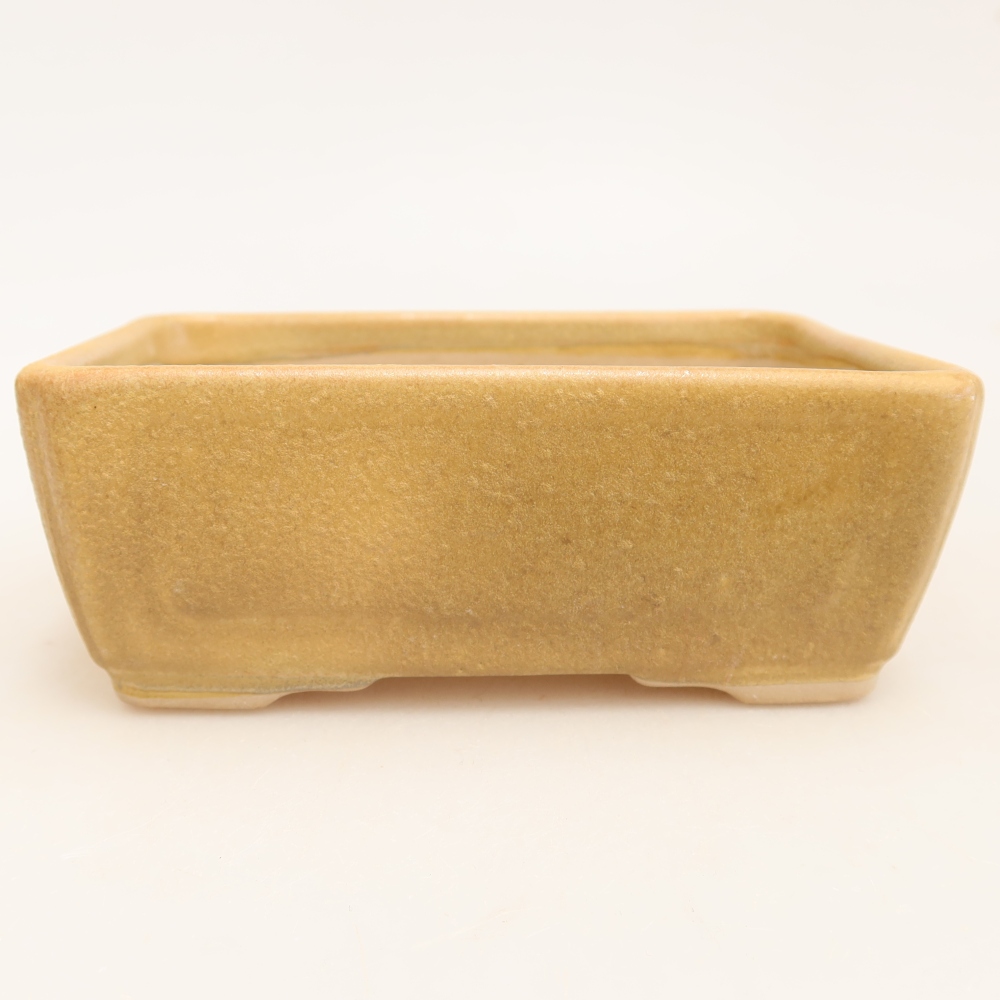 Ceramiczna miska do bonsai 13 x 9 x 5 cm, kolor beżowy