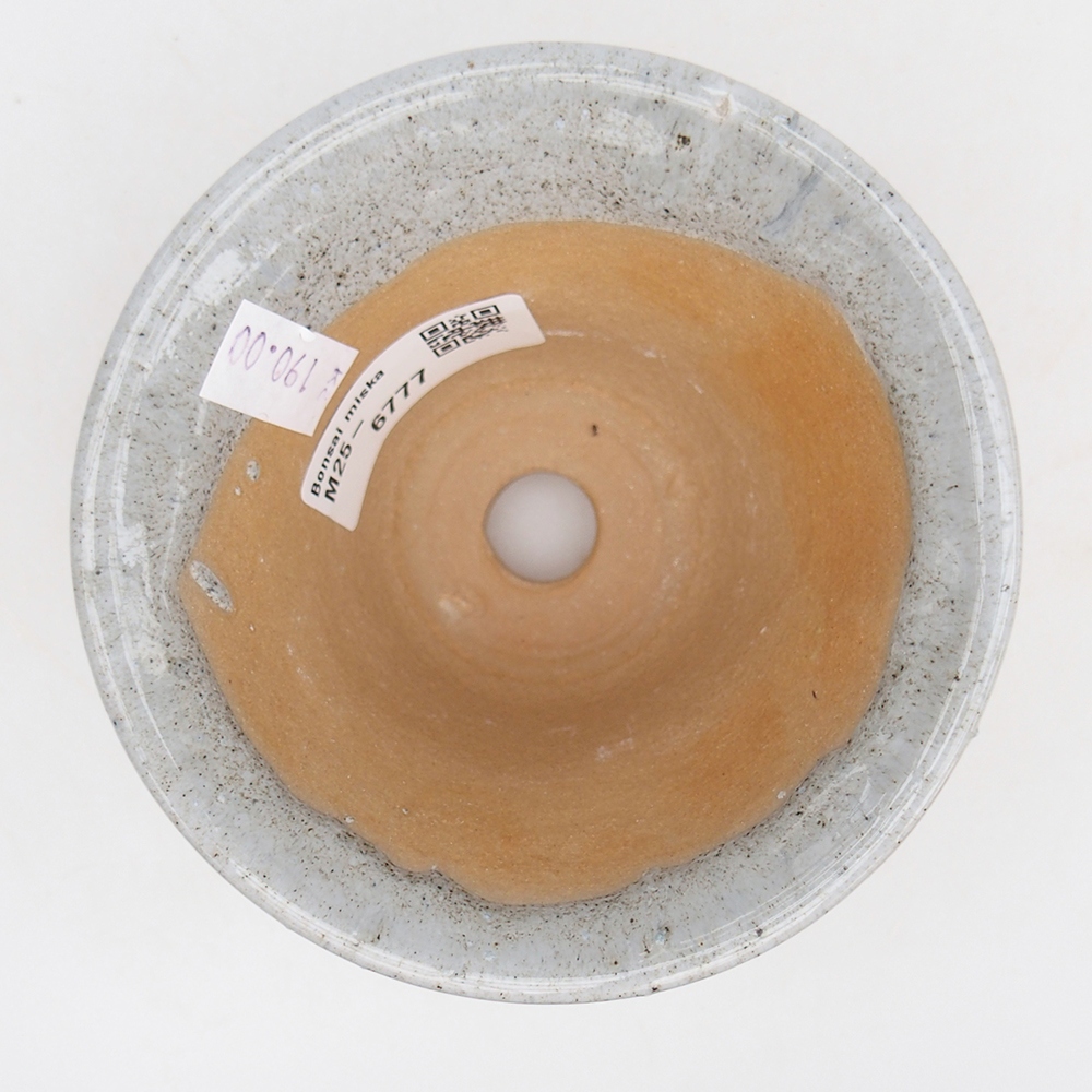 Ceramiczna miska do bonsai 10,5 x 10,5 x 7 cm, szara