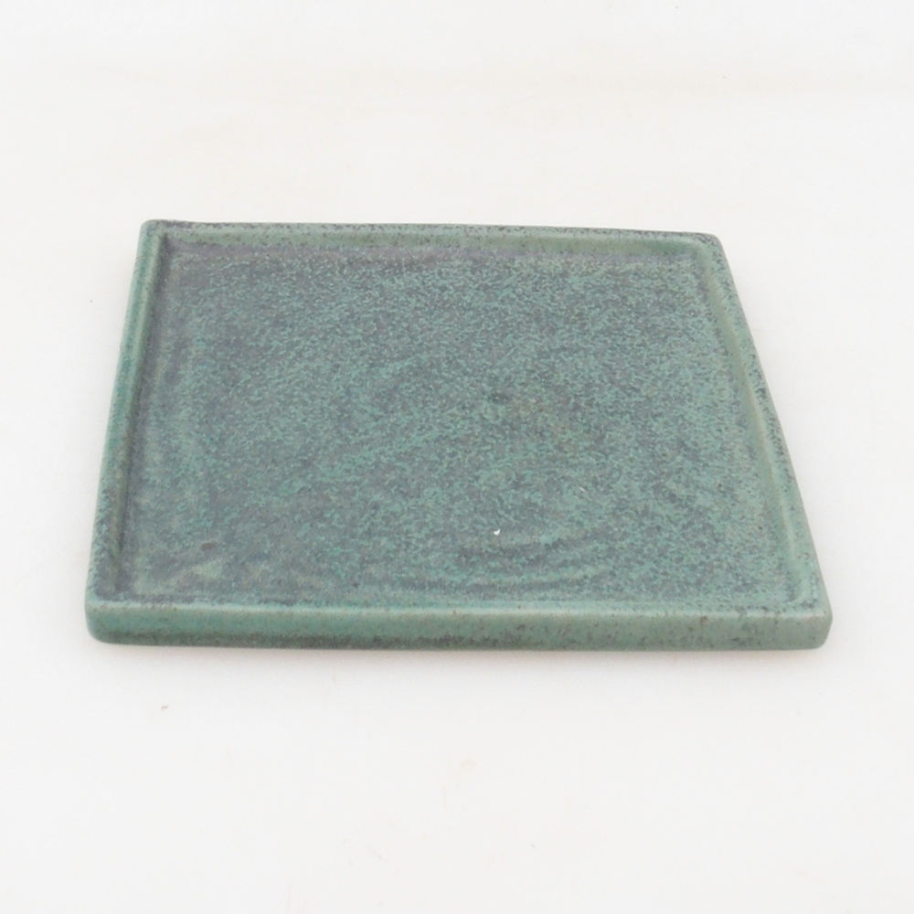 Bonsai bowl square L - 14 x 14 x 1 cm - zielony