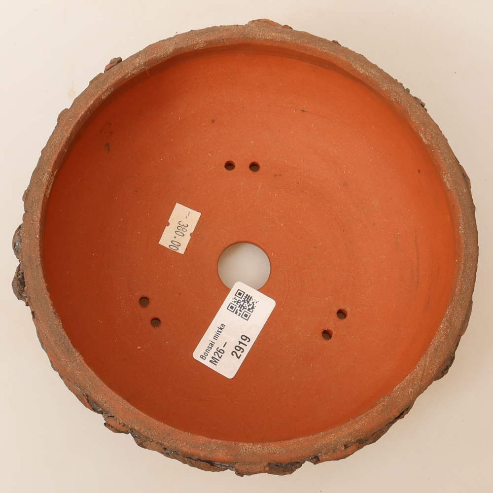 Ceramiczna miska do bonsai 17,5 x 17,5 x 6,5 cm, kolor brązowy