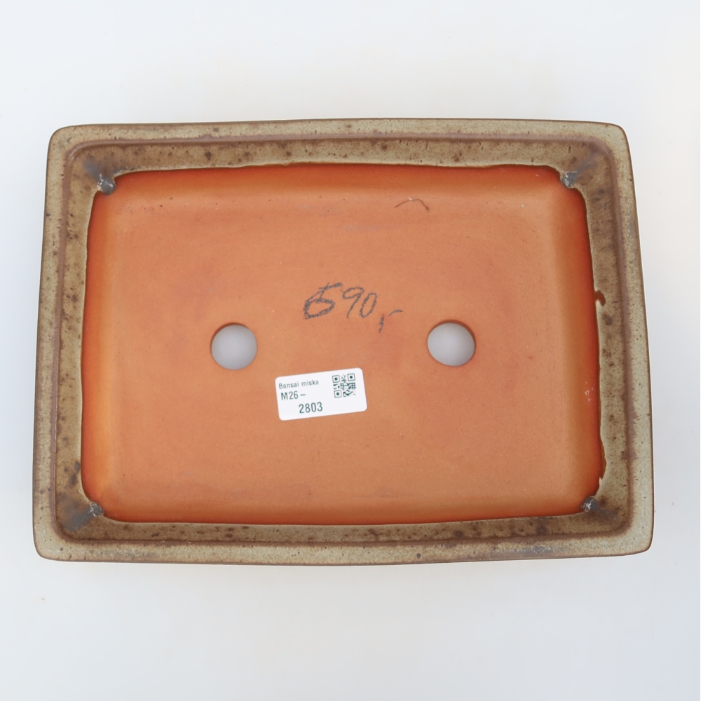 Ceramiczna miska  26 x 20 x 5 cm, kolor brązowy