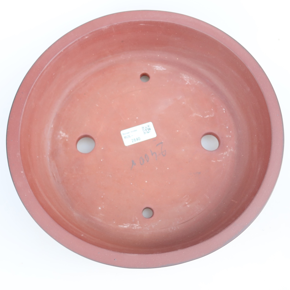 Ceramiczna miska  30,5 x 30,5 x 7 cm, kolor ceglasty