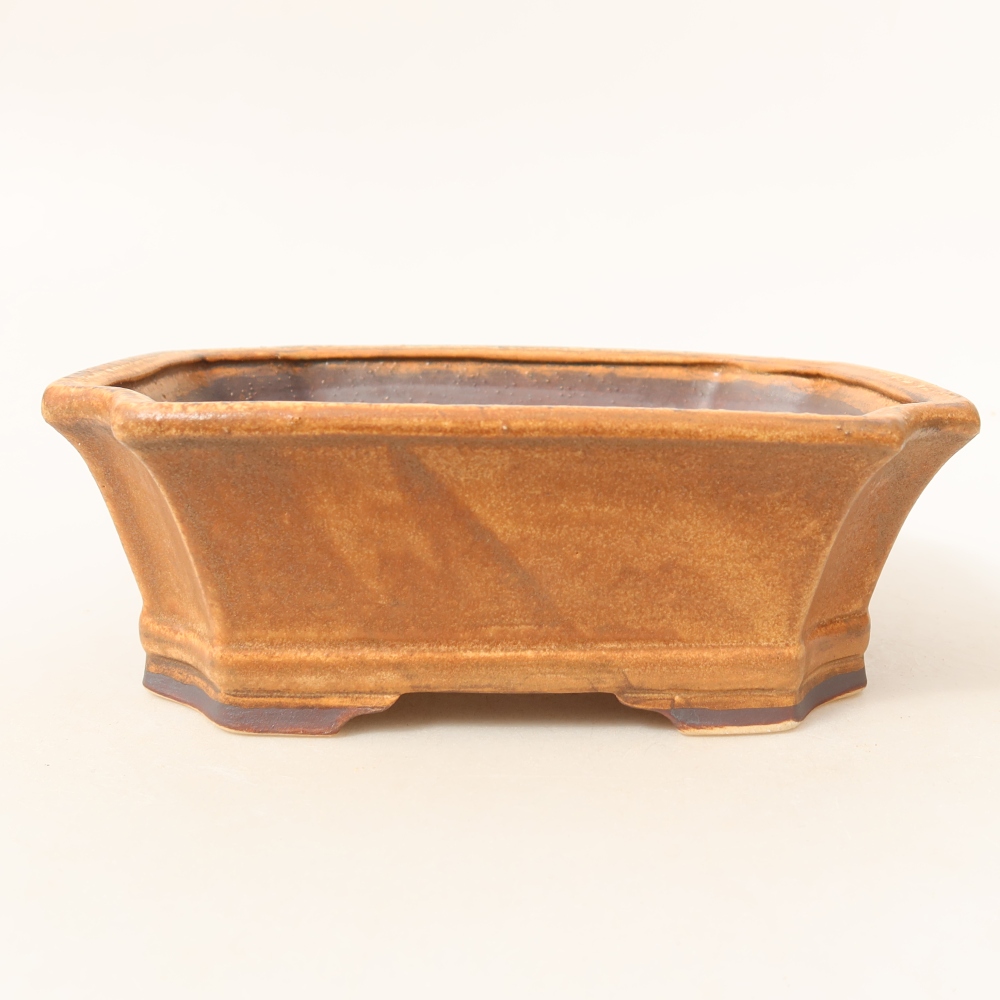 Ceramiczna miska do bonsai 18 x 15 x 6 cm, kolor różowy