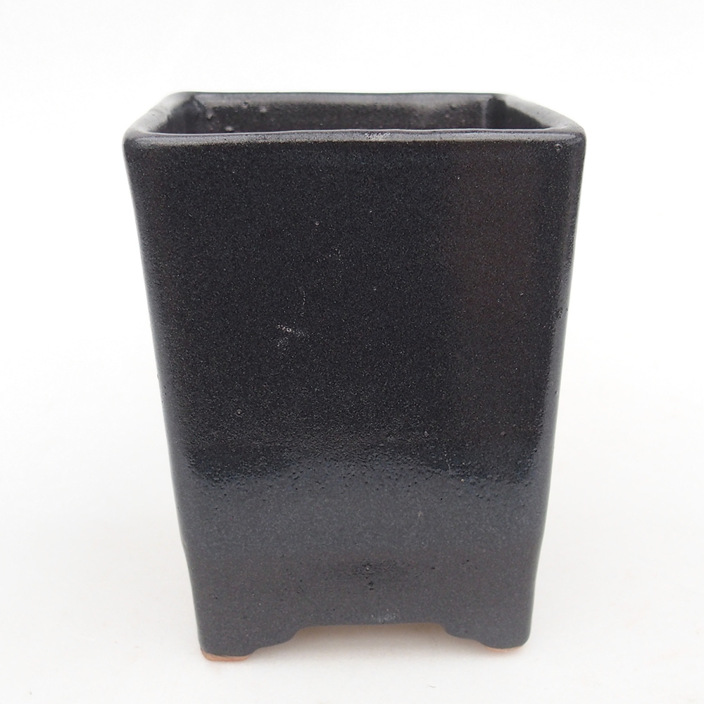 Ceramiczna miska na bonsai 8,5 x 8,5 x 11,5 cm, szara