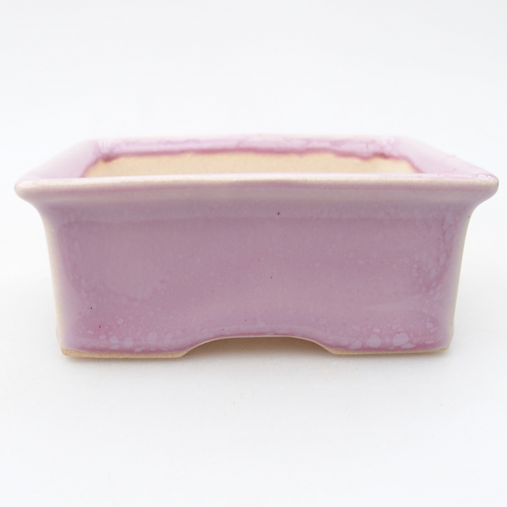 Mini miska do bonsai 9 x 7 x 3,5 cm, różowa