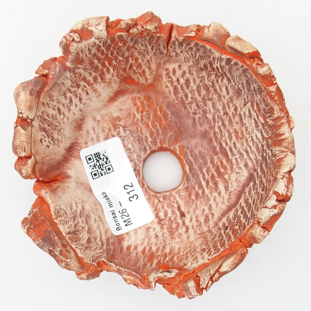 Muszla ceramiczna 11 x 11 x 5 cm, kolor pomarańczowy