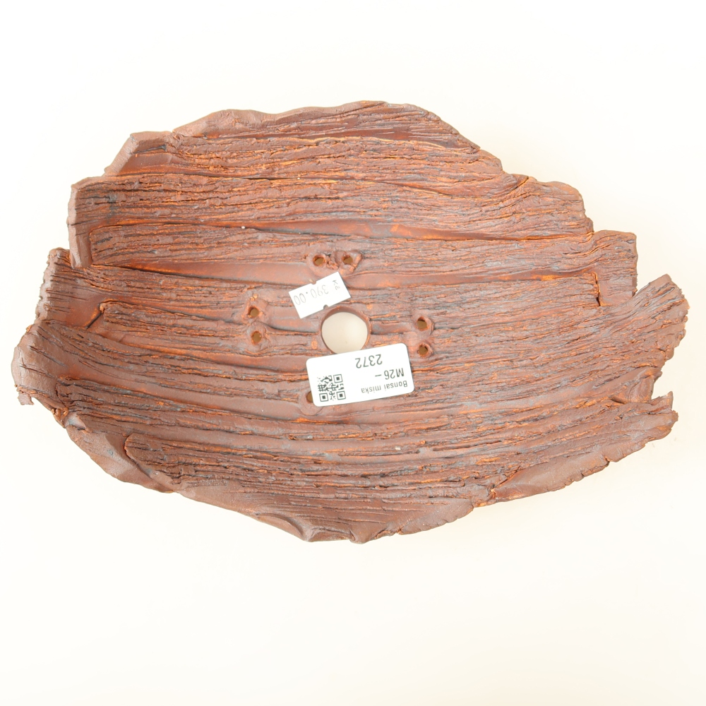 Ceramiczna skorupa  22,5 x 16 x 8 cm, kolor brązowy