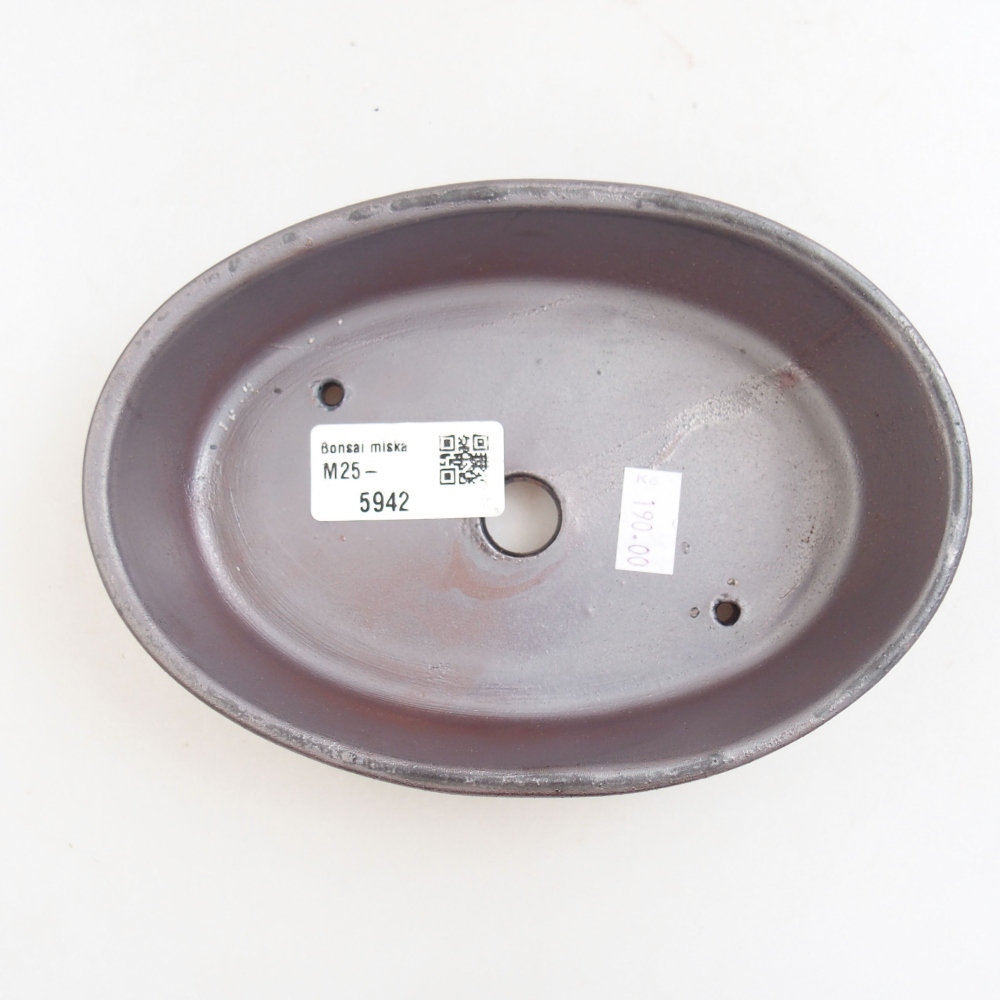 Ceramiczna miska bonsai 16,5 x 11,5 x 4 cm, kolor metaliczny