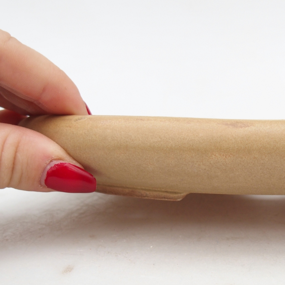 Ceramiczna miska do bonsai 22 x 17 x 3 cm, kolor czerwony