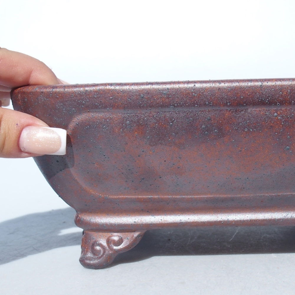 Miska 20 x 16,5 x 8,5 cm brązowa