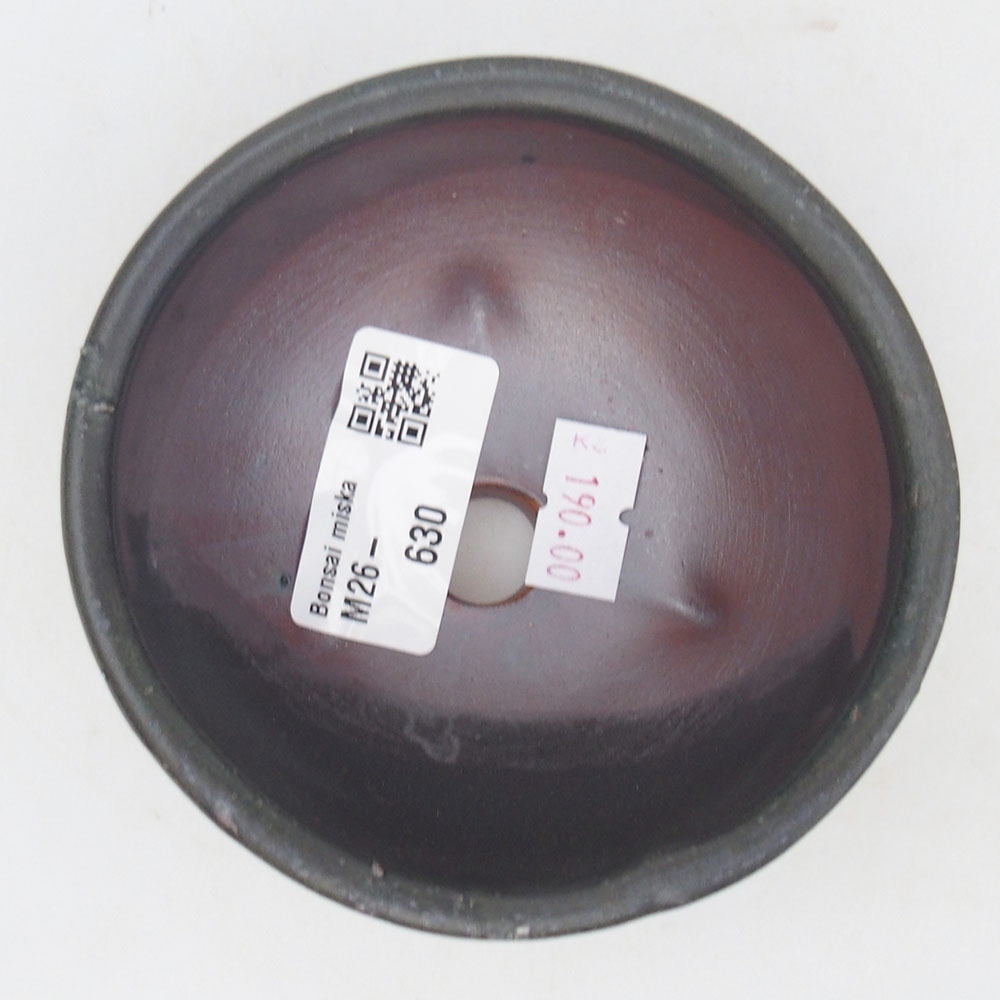 Ceramiczna miska do bonsai 9,5 x 9,5 x 5 cm, szara