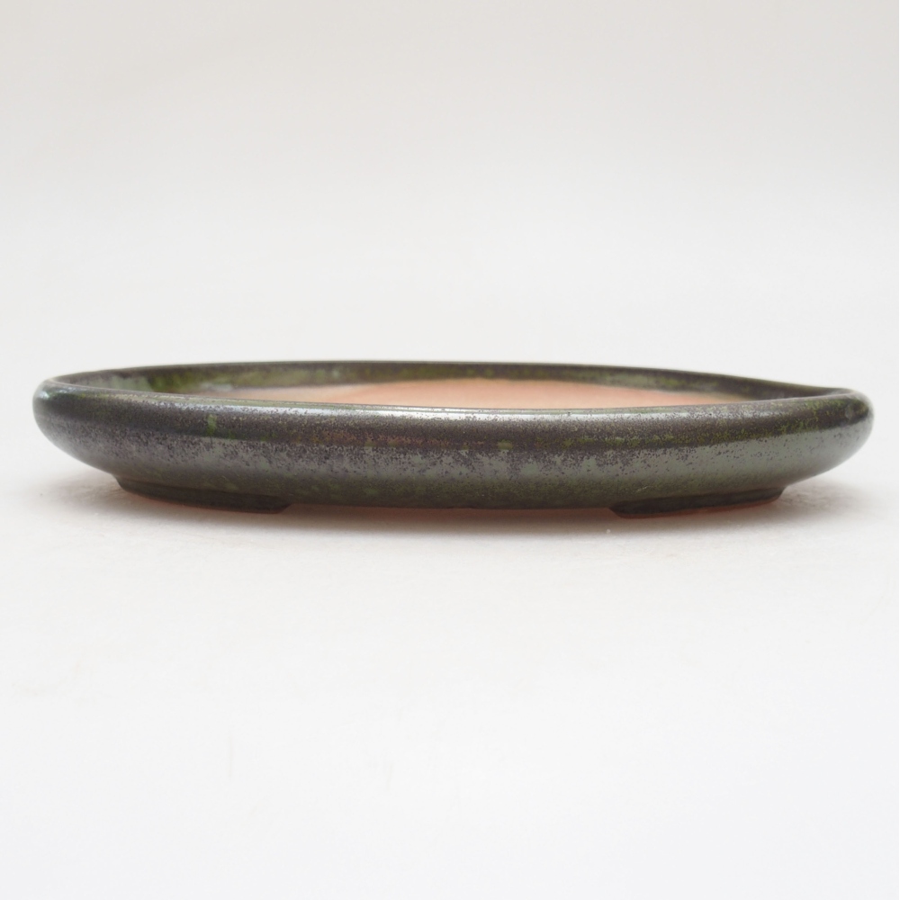 Ceramiczna miska bonsai 22 x 16,5 x 3 cm, kolor zielony
