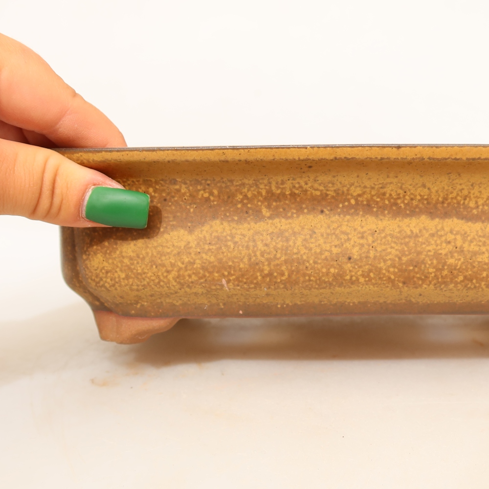 Ceramiczna miska  24 x 17 x 6 cm, kolor żółty