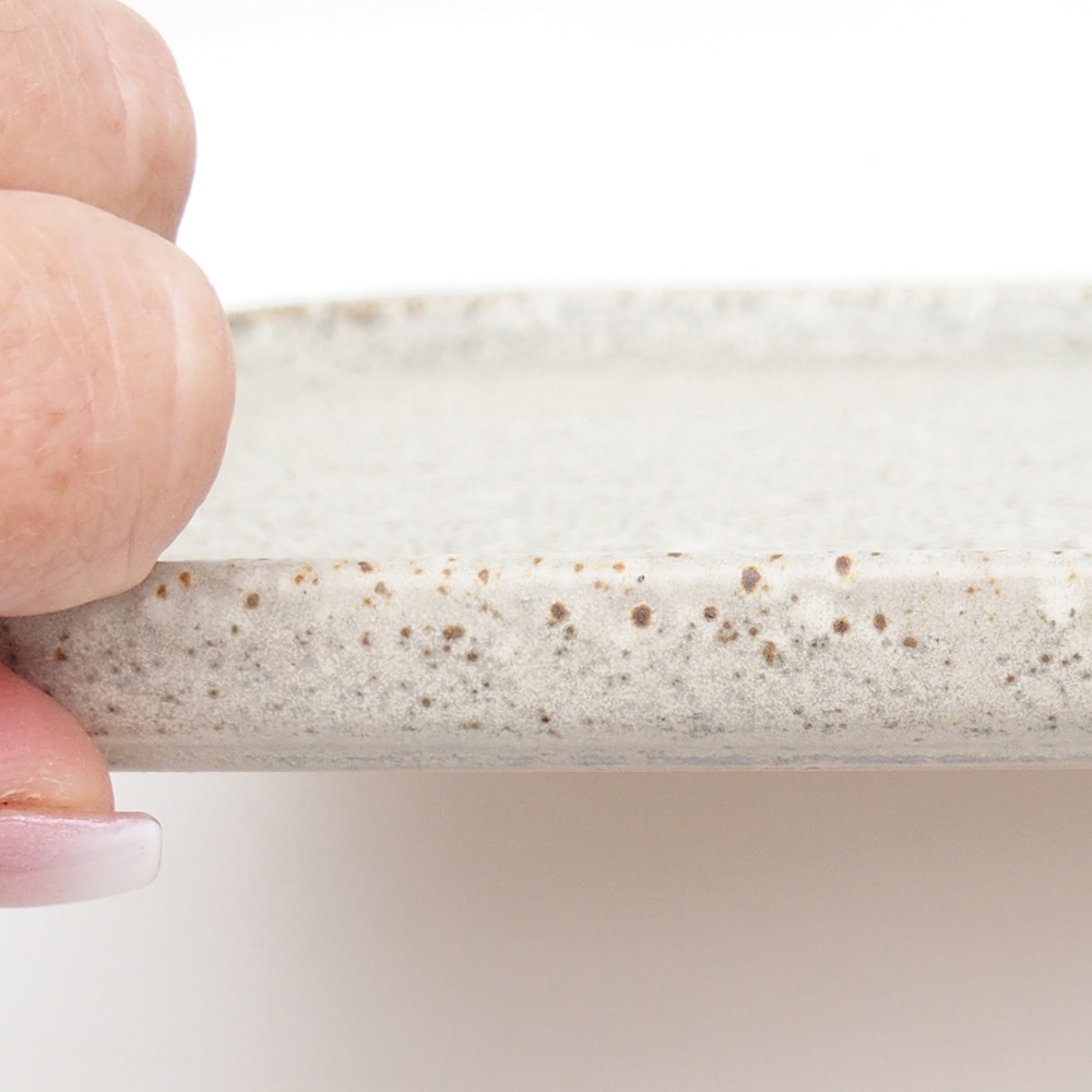 Ceramiczny spodek H20 - 26,5 x 20 x 1,5 cm - zielony