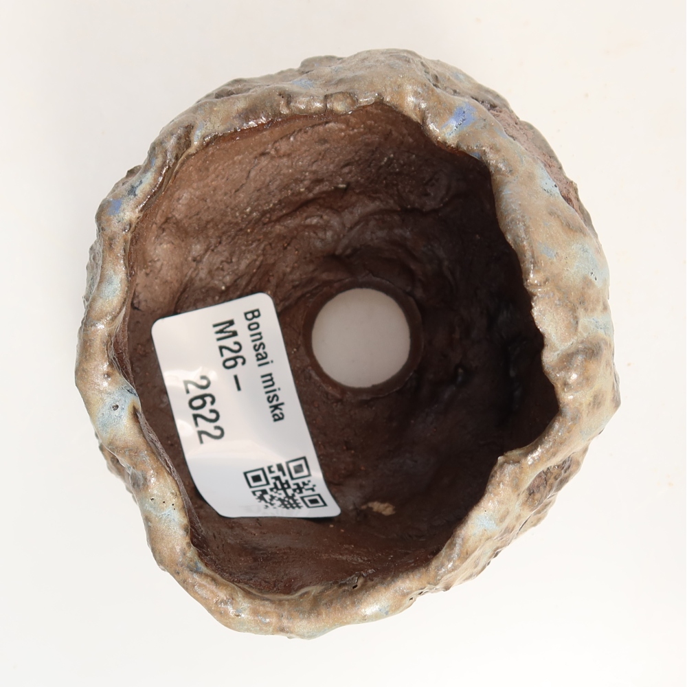 Ceramiczna skorupka  7,5 x 7 x 5 cm, kolor zielony