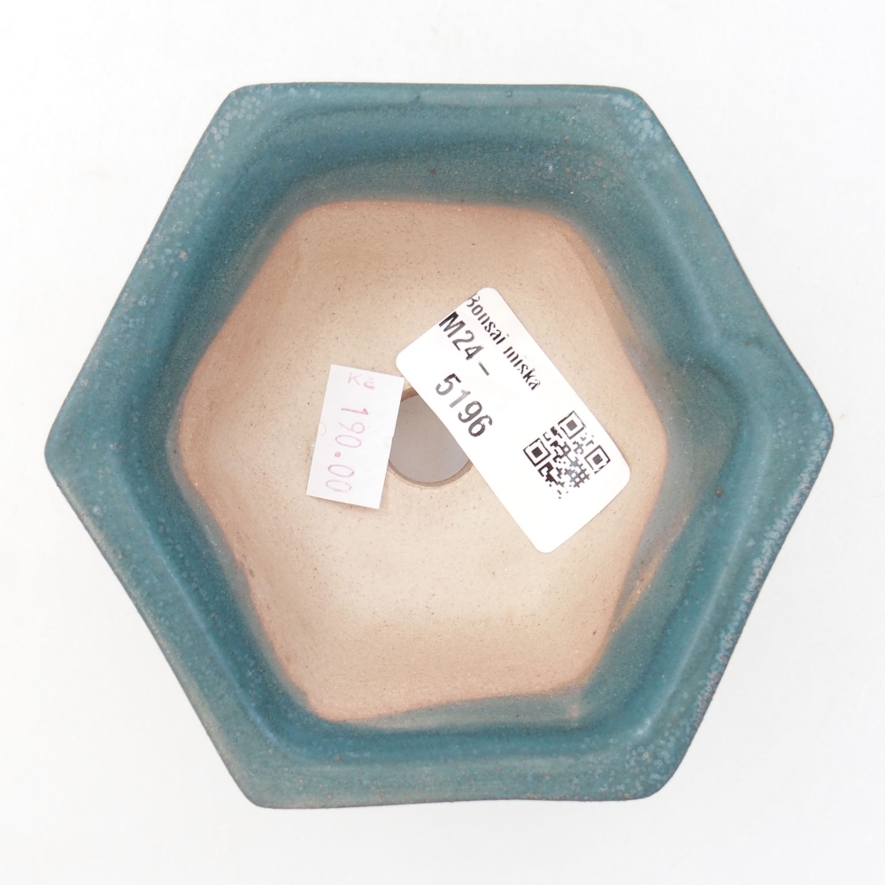 Ceramiczna miska bonsai 10,5 x 9,5 x 5,5 cm, kolor niebieski