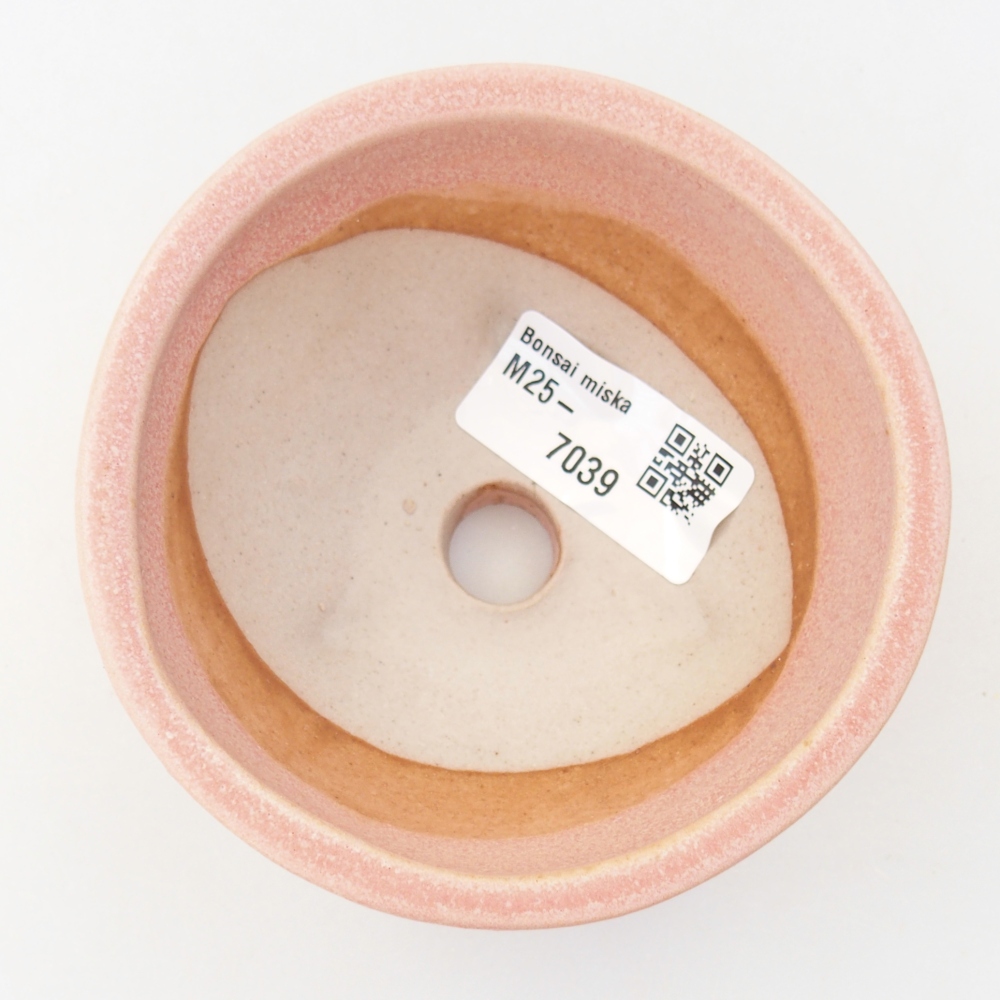 Ceramiczna miska na bonsai 9,5 x 9,5 x 5 cm, różowa