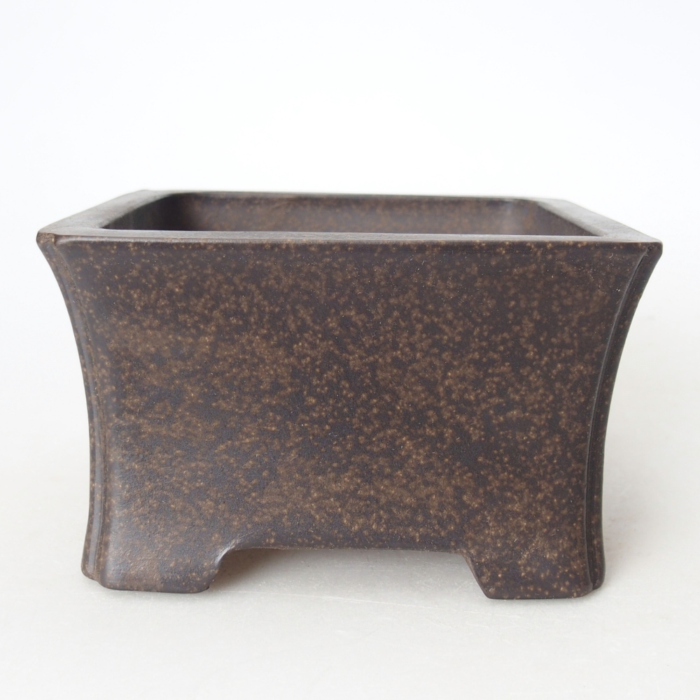 Miska 11 x 11 x 6,5 cm brązowa ochra
