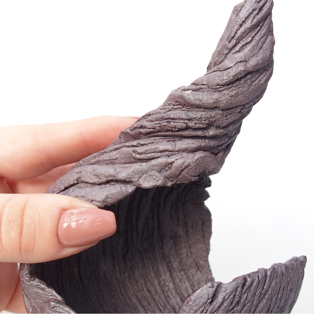 Muszla ceramiczna 10 x 8,5 x 12,5 cm, kolor metaliczny