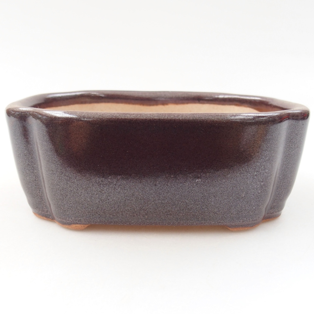 Ceramiczna miska bonsai 12 x 9 x 4,5 cm, kolor brązowy