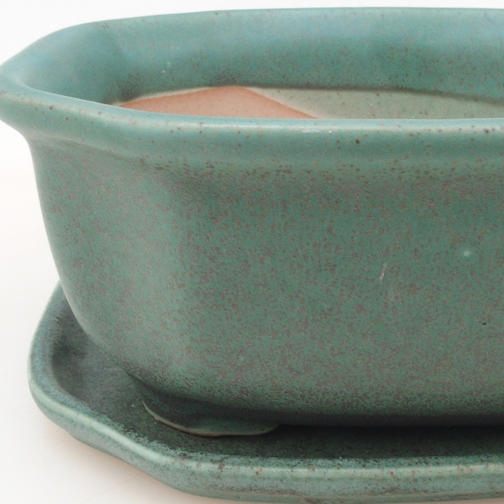 Bonsai bowl + spodek H32 - zielony
