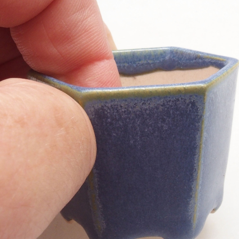 Mini miska bonsai 4,5 x 4 x 3,5 cm, kolor niebieski