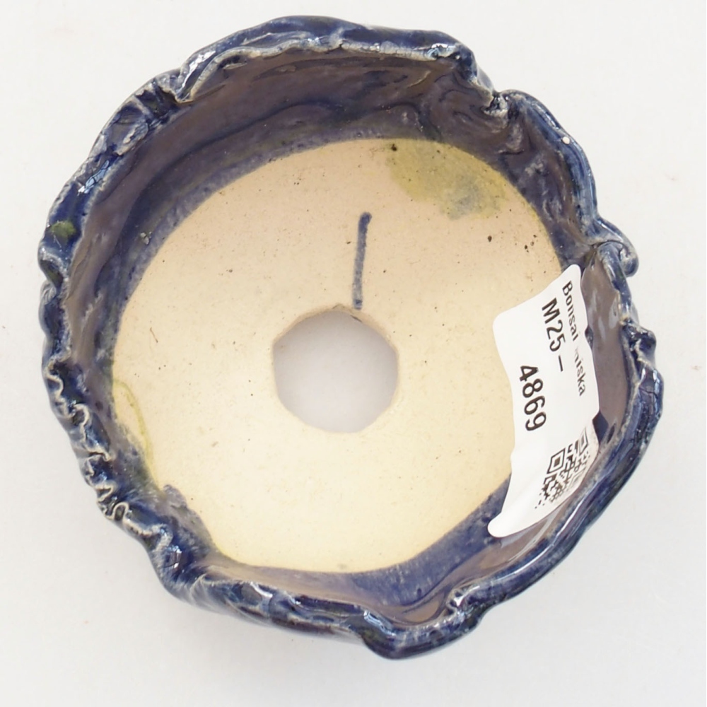 Muszla ceramiczna 7,5 x 7 x 5 cm, kolor niebieski