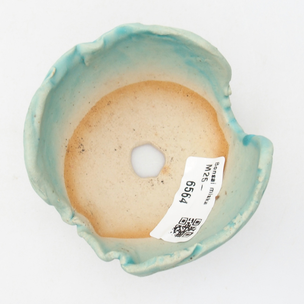 Ceramiczna muszla 8,5 x 8 x 5,5 cm, kolor niebieski