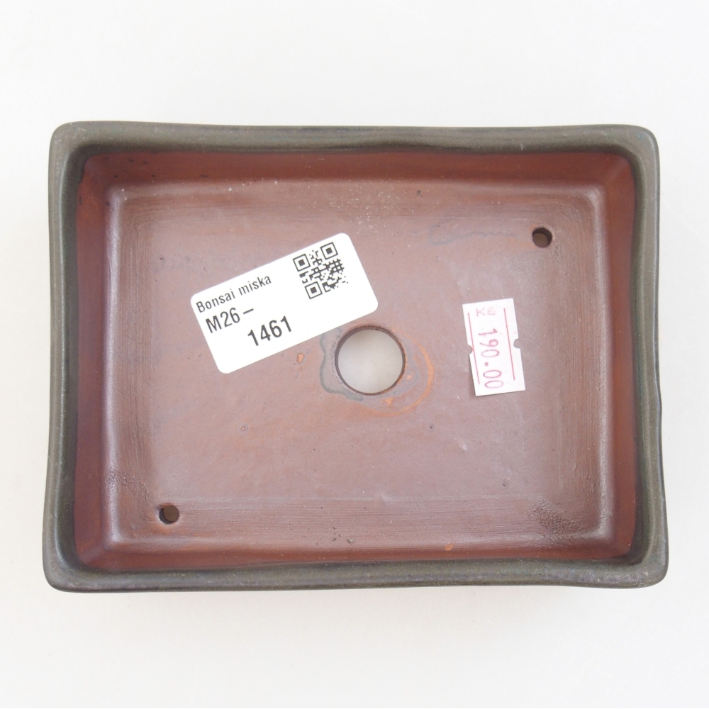 Ceramiczna miska do bonsai 13 x 9,5 x 4 cm, szara