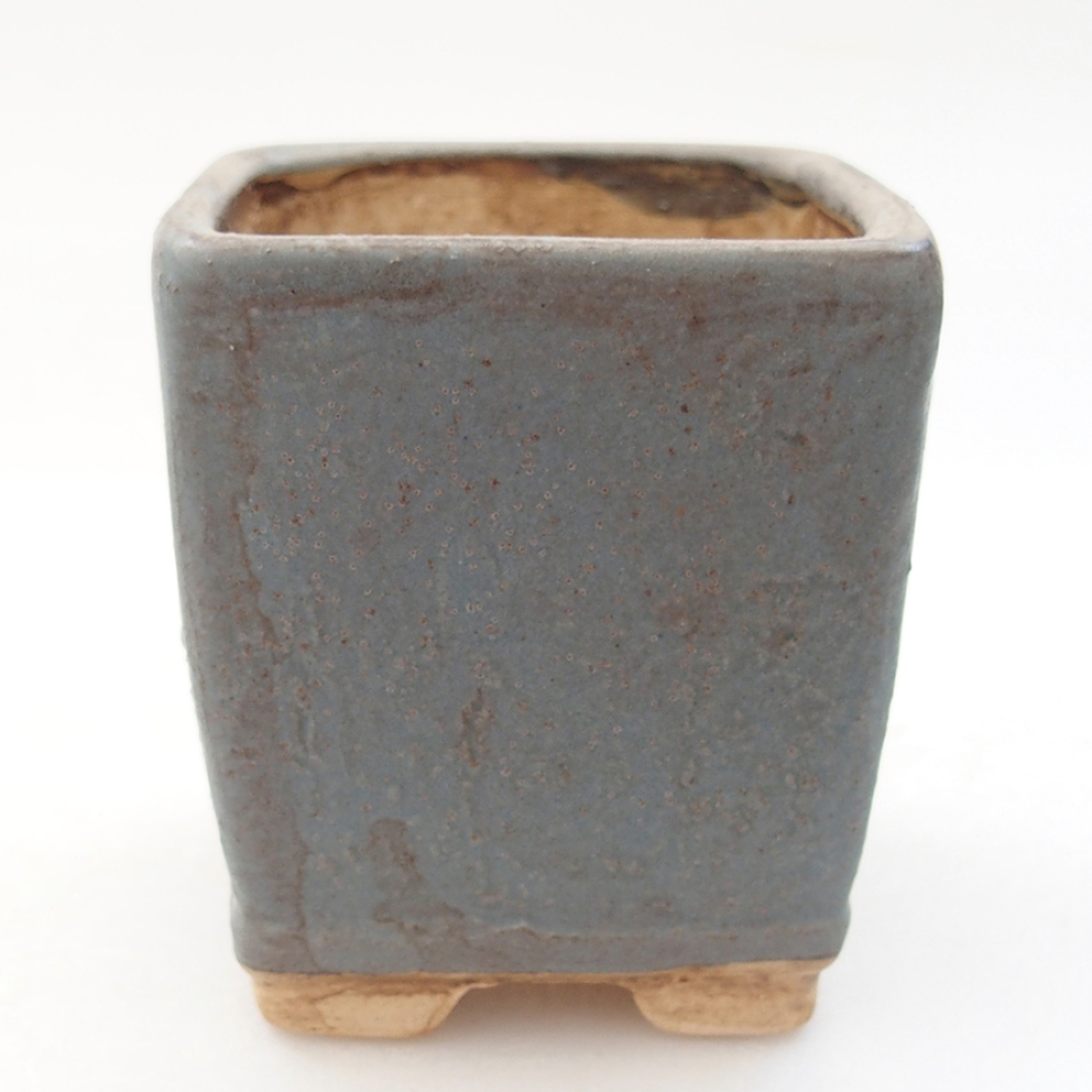 Ceramiczna miska bonsai 6,5 x 6,5 x 7 cm, kolor niebieski
