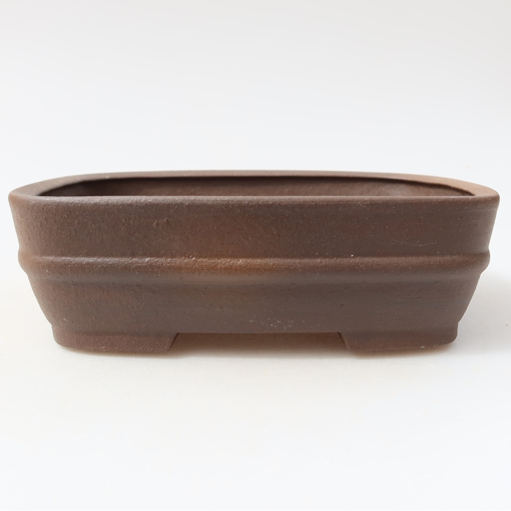 Ceramiczna miska do bonsai 14,5 x 11,5 x 4,5 cm, kolor brązowy