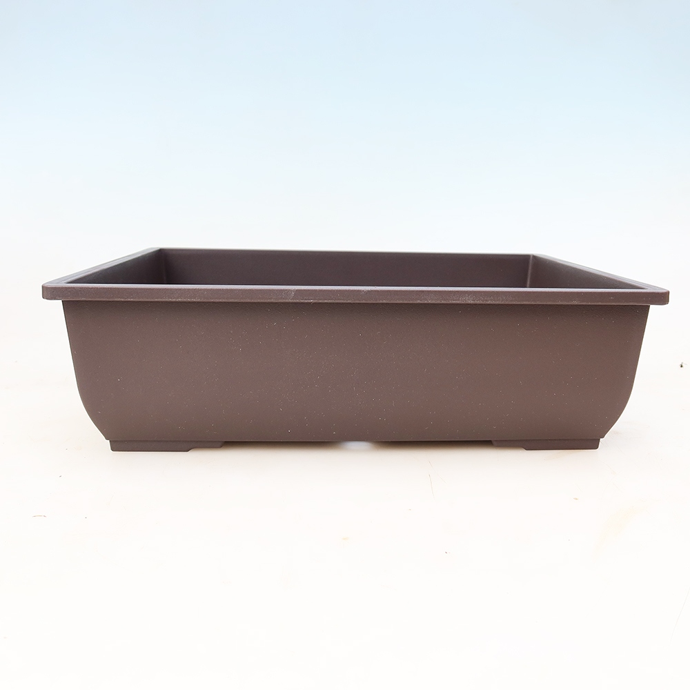 Plastikowa miska do bonsai MP-7, brązowa – 34 x 26 x 10 cm
