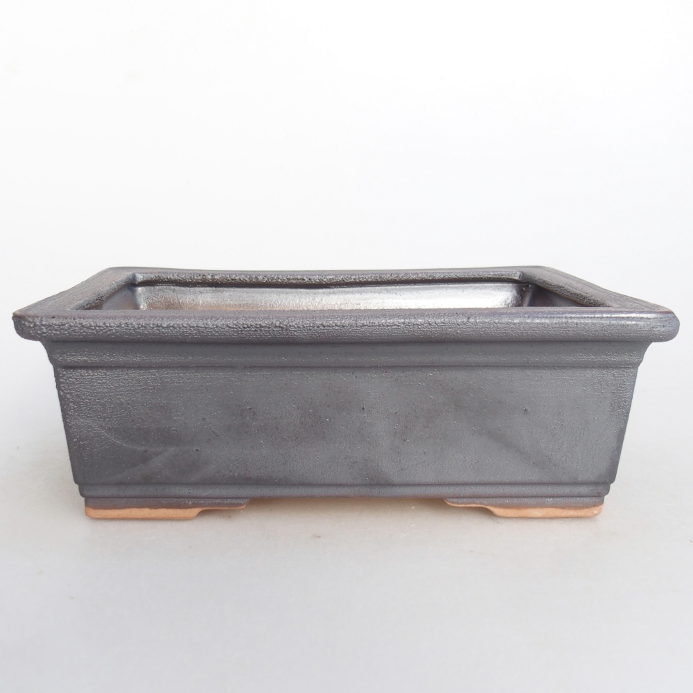 Ceramiczna miska do bonsai 16 x 12 x 6 cm, kolor metaliczny