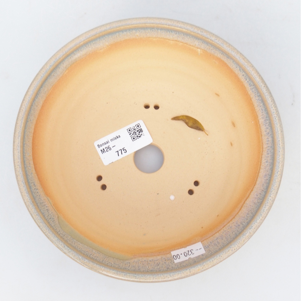 Ceramiczna miska do bonsai 17 x 17 x 5,5 cm, zielono-brązowa