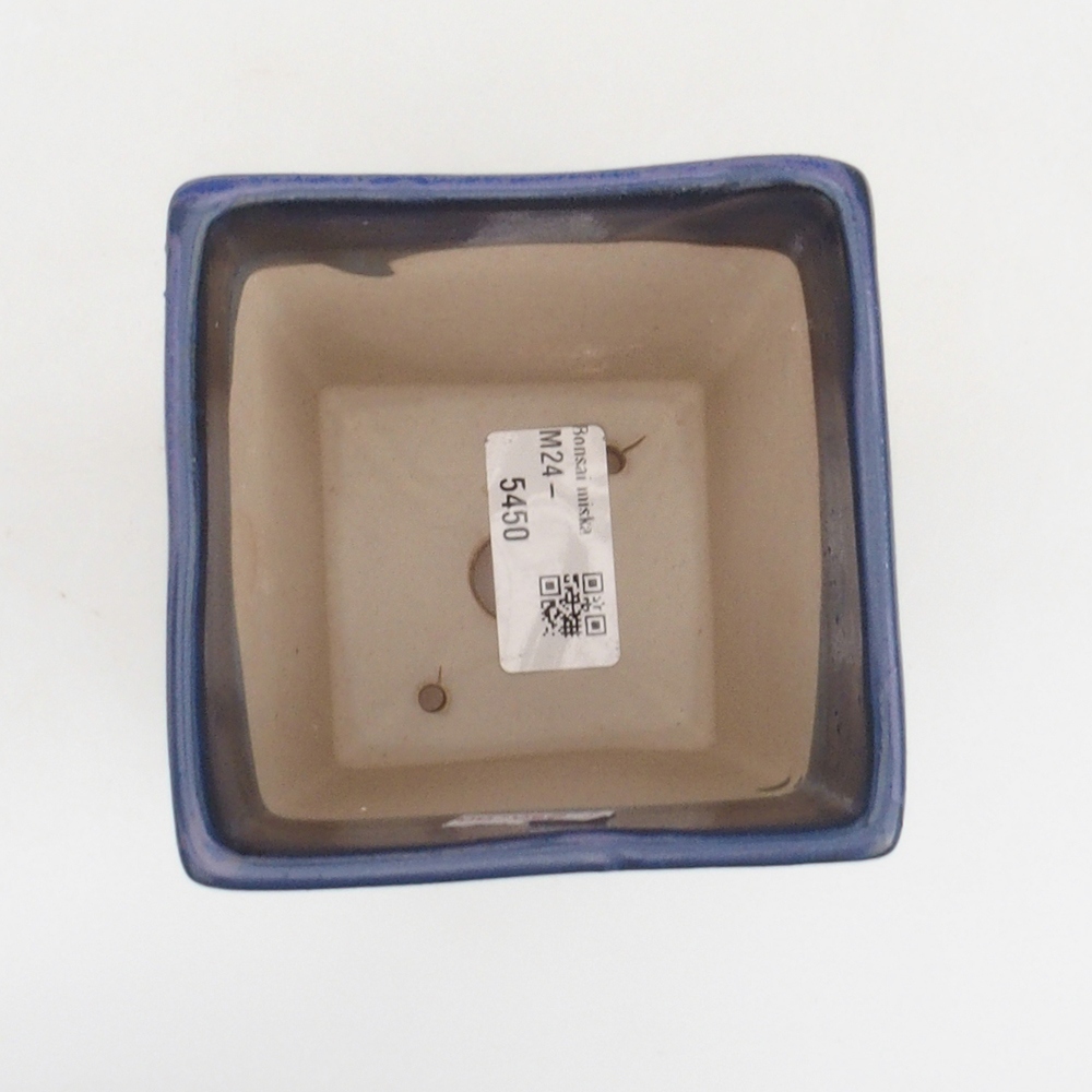 Ceramiczna miska bonsai 9 x 9 x 12,5 cm, kolor niebieski