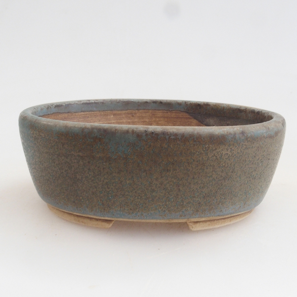 Ceramiczna miska do bonsai 9,5 x 8 x 3 cm, kolor niebieski