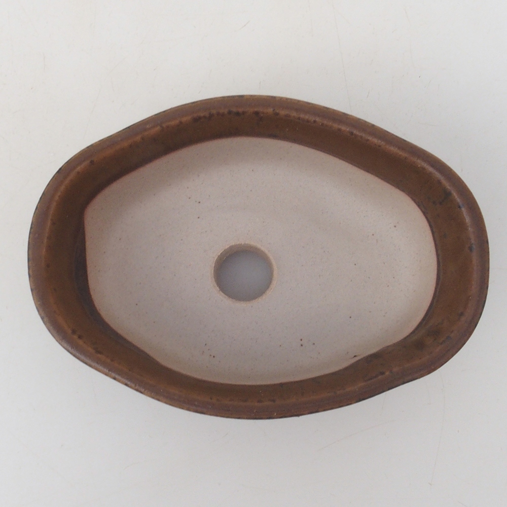Bonsai bowl H05 - 11 x 8 x 4 cm. - brązowy