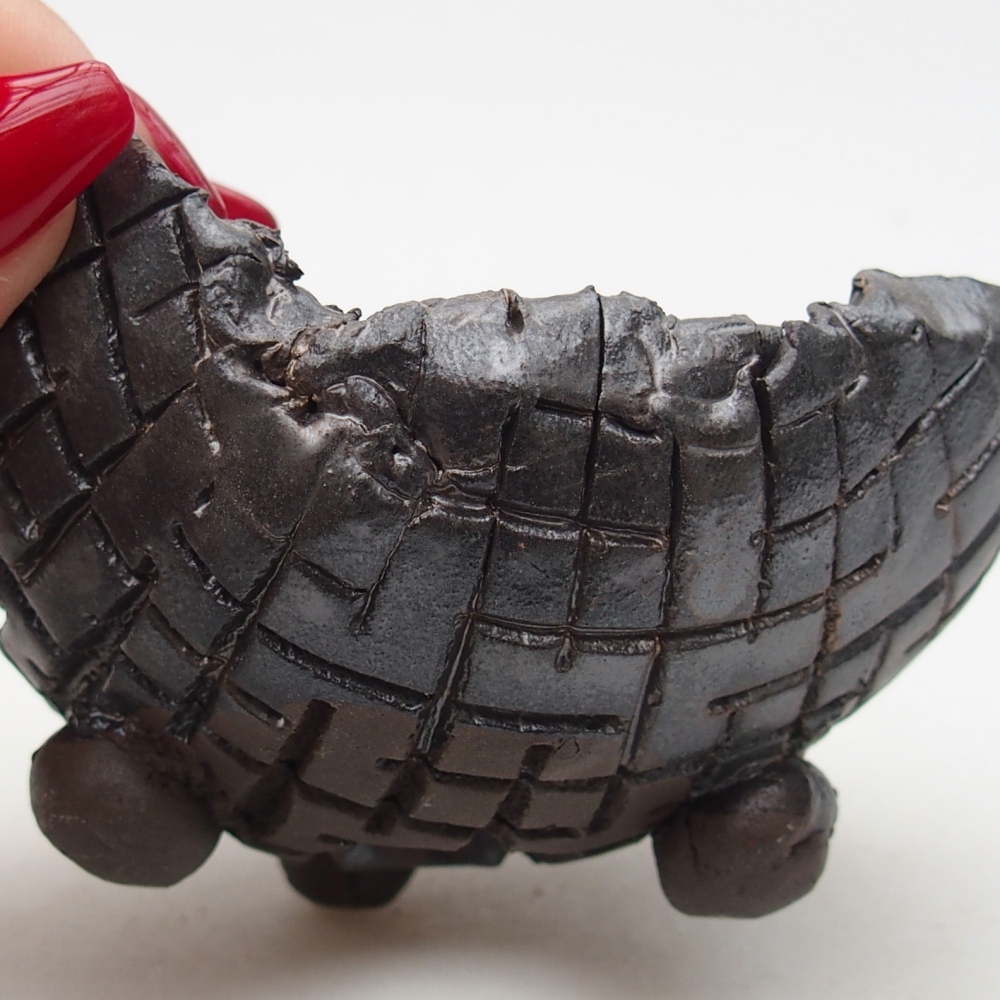 Muszla ceramiczna 9 x 8 x 5 cm, kolor czarny