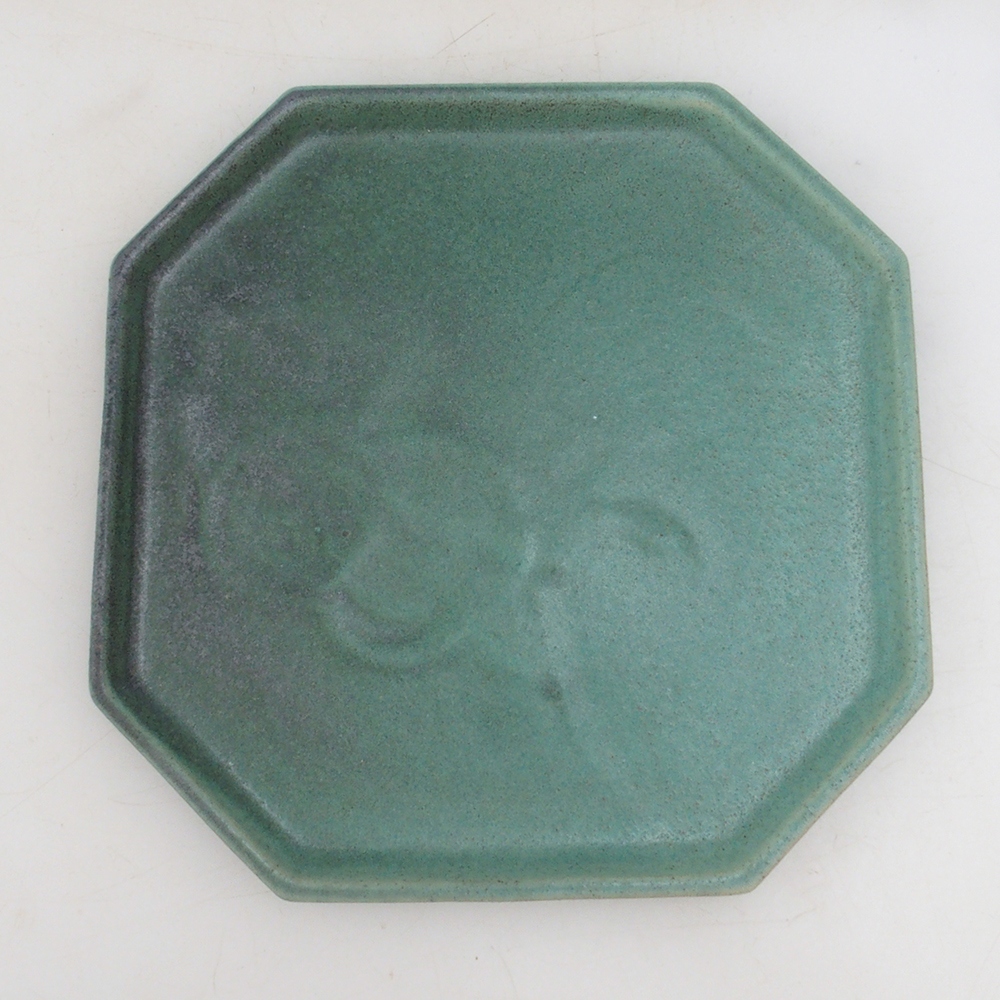 Miska ceramiczna H14 - 18 x 18 x 1 cm - brązowa