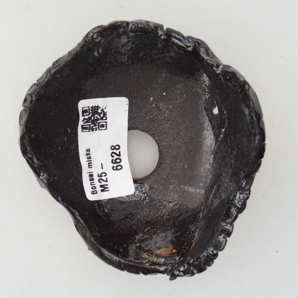 Ceramiczna muszla 8,5 x 8 x 5,5 cm, kolor czarny