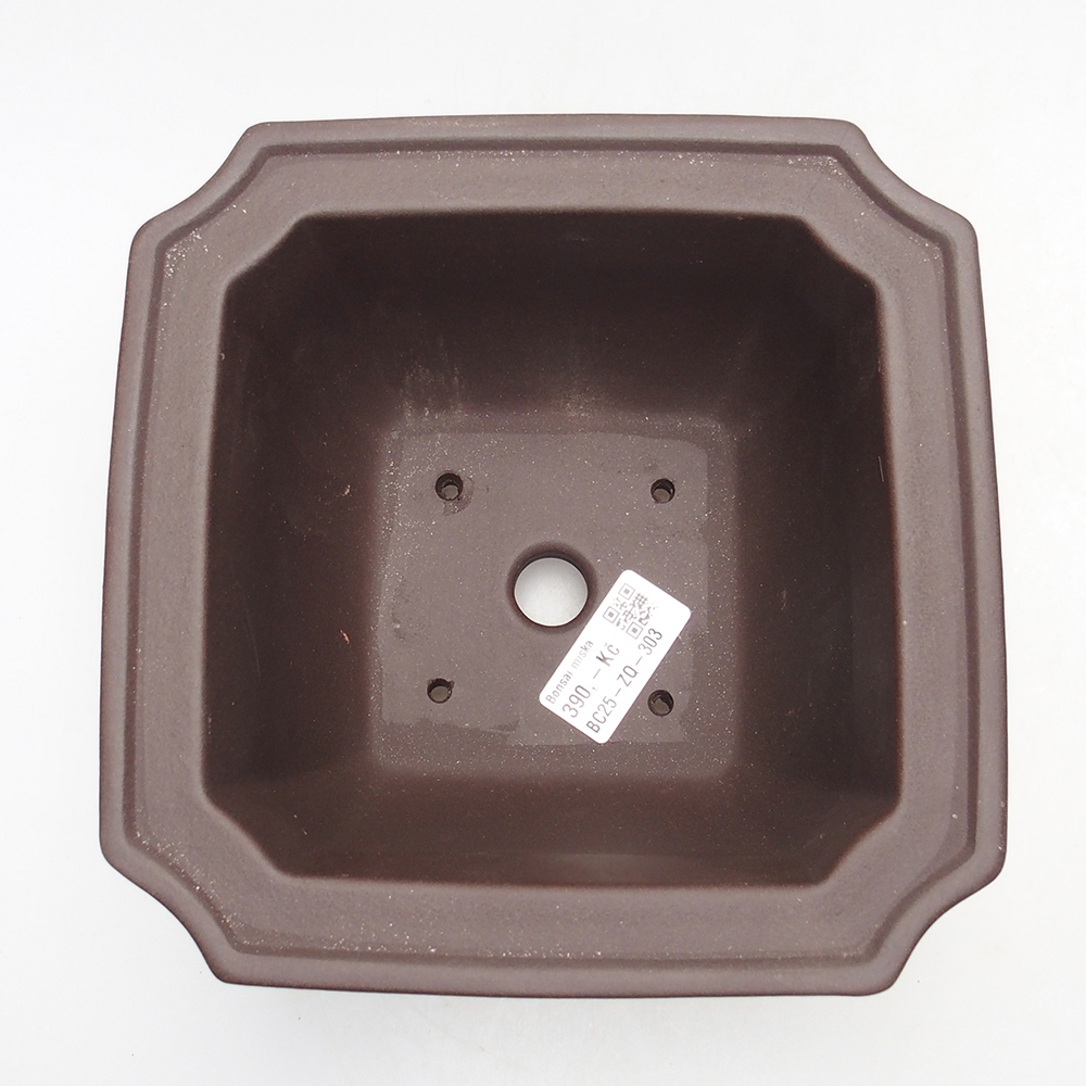 Miska 17,5 x 17,5 x 11,5 cm brązowa
