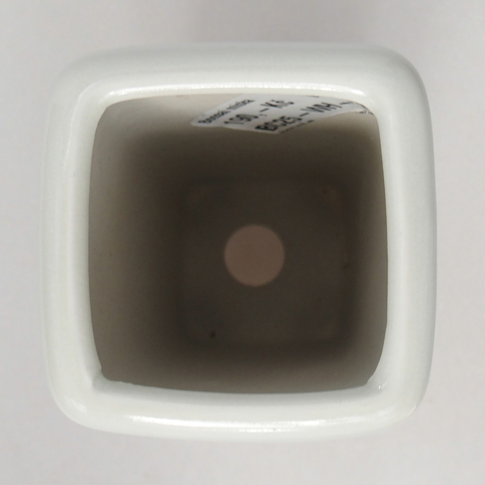 Ceramiczna miska do bonsai 5,5 x 5,5 x 12 cm, kolor biały
