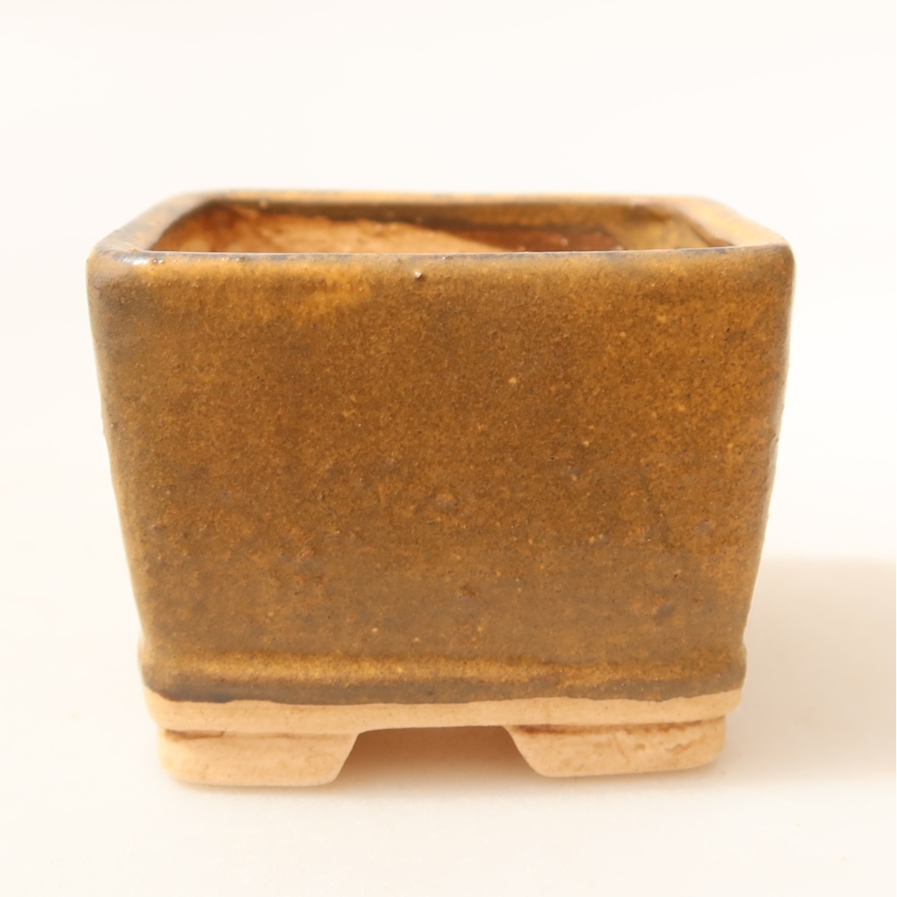 Ceramiczna miska do bonsai 6 x 6 x 5 cm, kolor niebieski