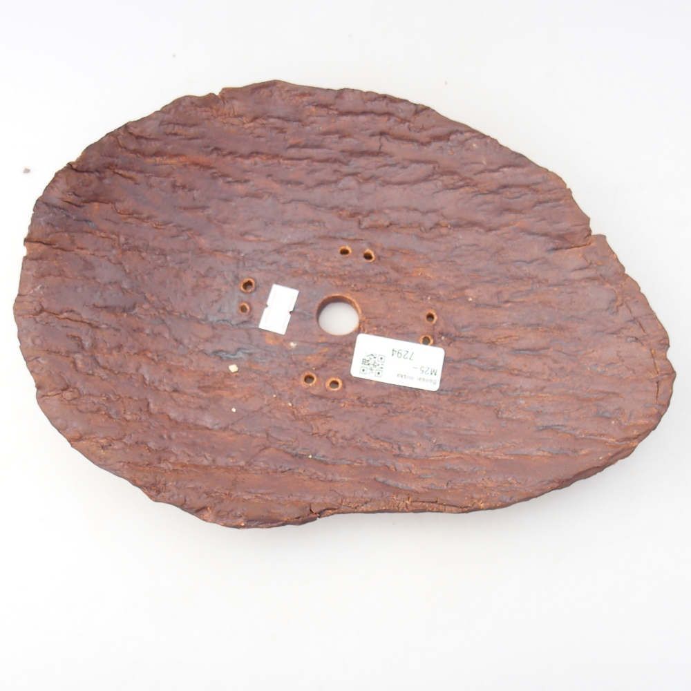 Ceramiczna skorupa 28 x 20 x 5 cm, kolor brązowy