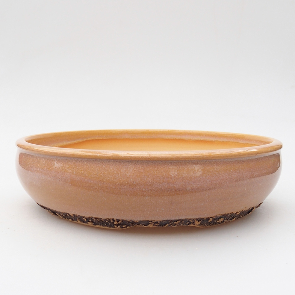 Ceramiczna miska bonsai 22,5 x 22,5 x 6 cm, kolor różowy