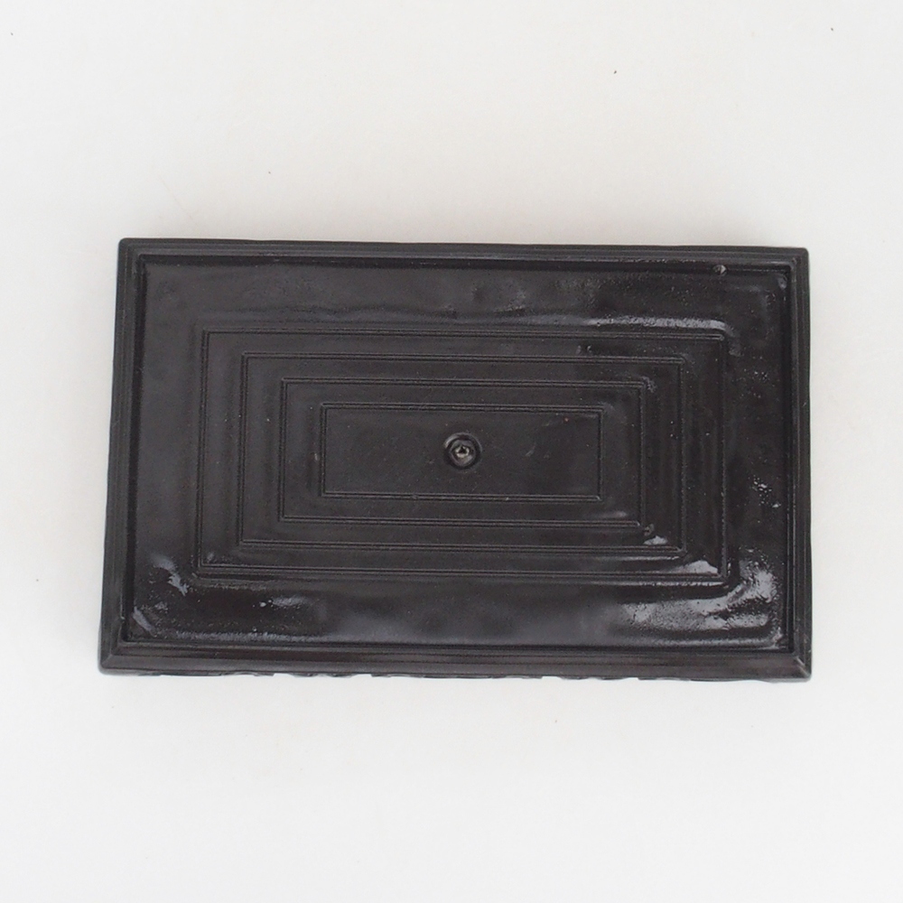 Stolik bonsai plastikowy prostokątny 18 x 12 x 3,5 cm, kolor czarny
