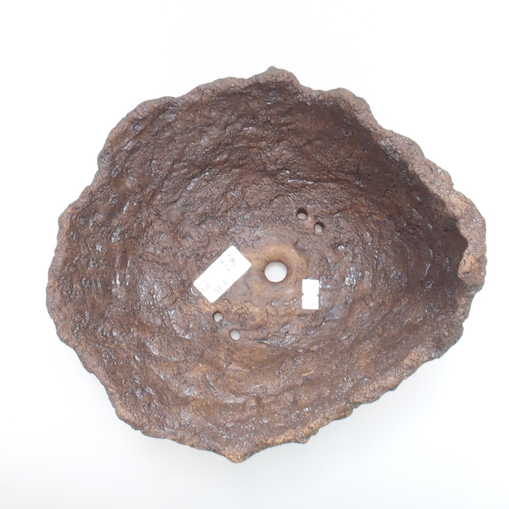 Muszla ceramiczna 24 x 21,5 x 22 cm, kolor brązowy