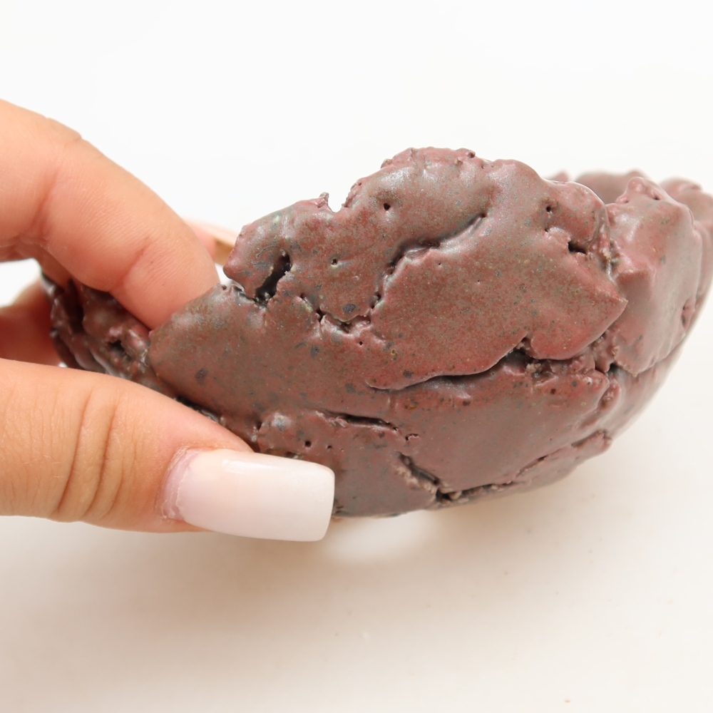 Ceramiczna skorupka  11 x 10 x 5,5 cm, kolor różowy