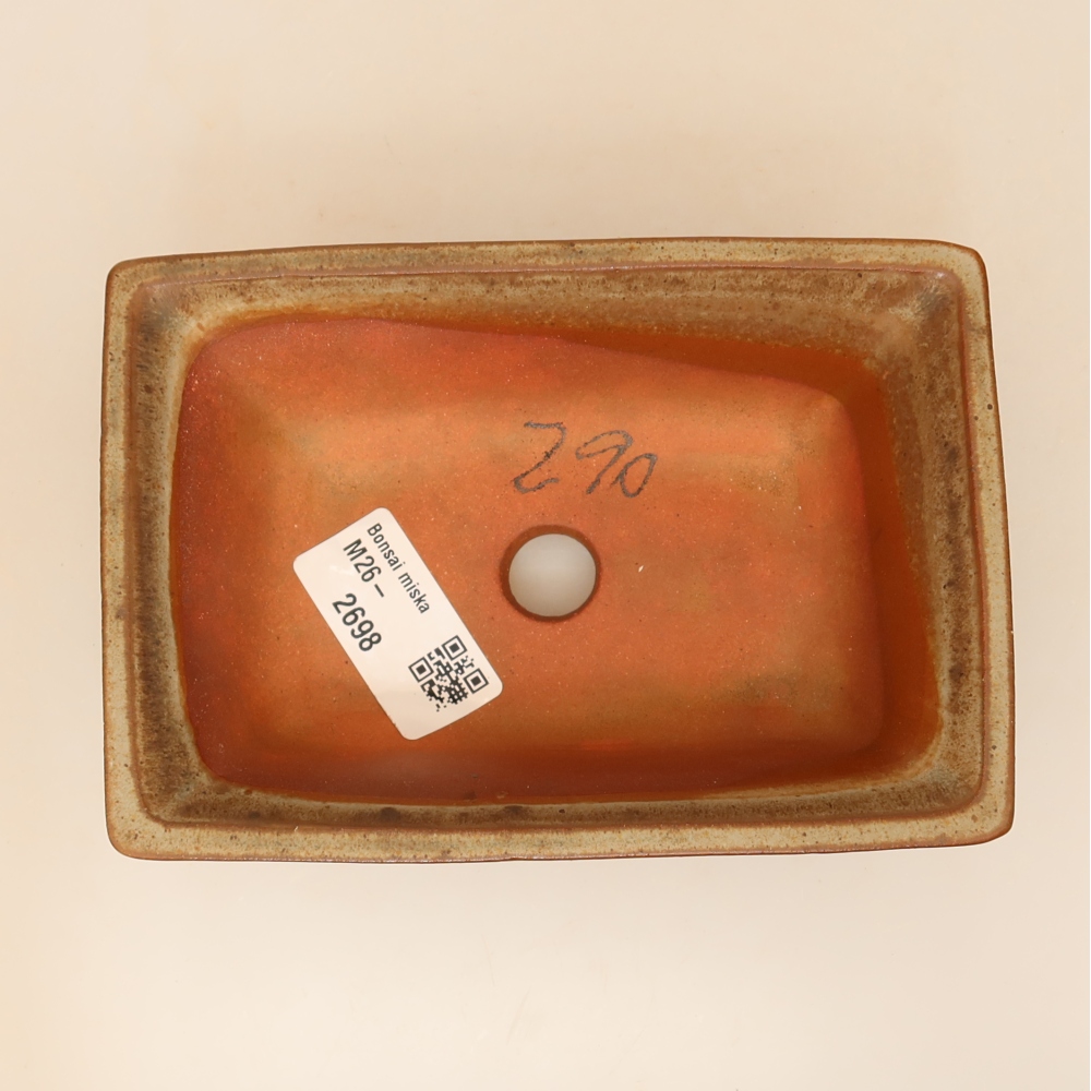 Ceramiczna miska  14,5 x 10 x 5 cm, kolor brązowy